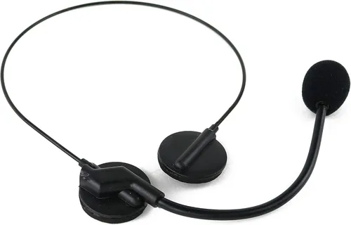 Vista 3 de Skeleteen Rockstar - Accesorio para disfraz de micrófono y auriculares falsos de Rock Star MJ Singer