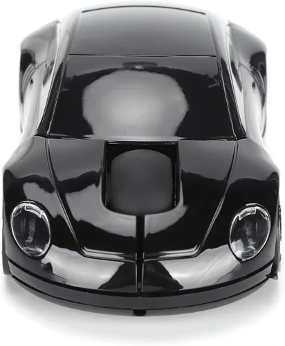 Vista 8 de Dpofirs Mouse 2.4G para laptop, mini mouse inalámbrico inteligente en forma de automóvil, mouse ergonómico con receptor USB, regalos para niñas Negro