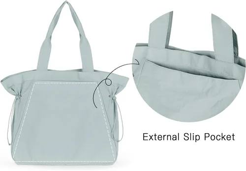 Vista 5 de ASLABCREW Bolsa de mano para mujer, 18L con cincha lateral con correa ajustablebolsa de mano extra, bolsa de hombro ligera