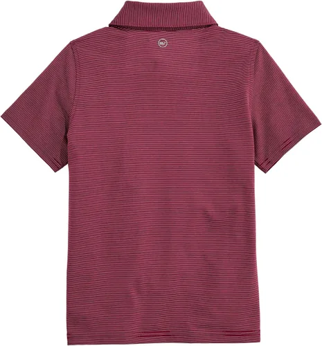 Vista 3 de vineyard vines Polo St. Jean Stripe Sankaty para niño (bebé/niños pequeños/niños grandes)