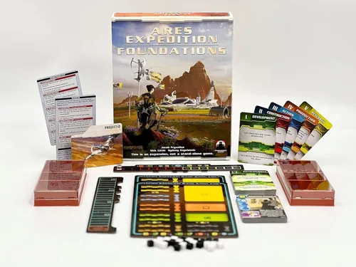 Vista 2 de Terraforming Mars Ares Expedition: Foundations by Stronghold Games, Juego de mesa de expansión de estrategia