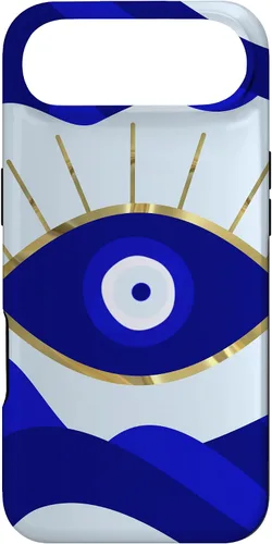 Vista 26 de Funda para iPhone 13 Pro Max Lava All Seeing Blue Evil Eye