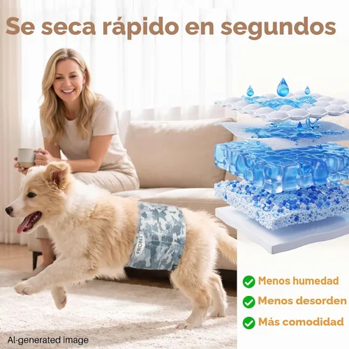 Vista 3 de Dono Pañales ampliados para perros, envolturas desechables para perros