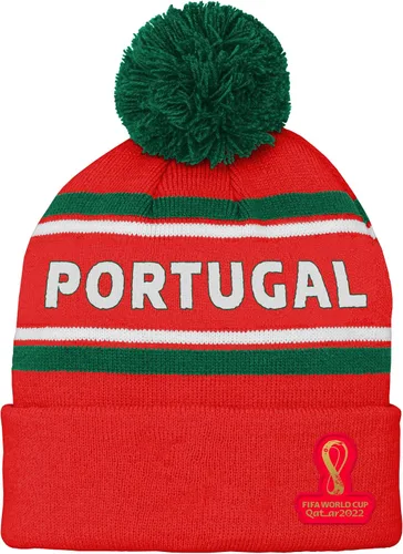 Vista 17 de Outerstuff Sombrero unisex para jóvenes de la Copa Mundial de la FIFA Country Premium Bobble Cuff Pom Hat Borgoña