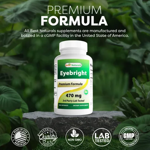 Vista 5 de Best Naturals Eyebright 470 mg 180 Capsules