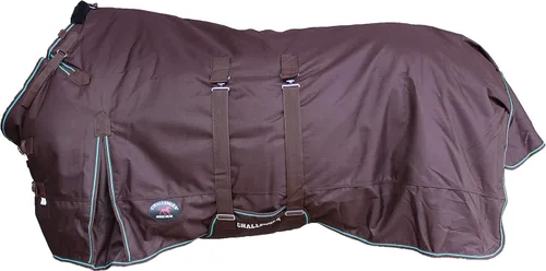 Vista 11 de 1200d atuendo impermeable para caballo rígido, manta de invierno pesada, Bellyband Negro