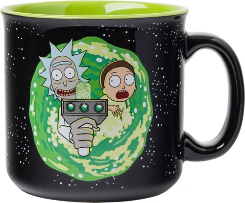 Vista 39 de Silver Buffalo - Taza de cerámica de campamento de A Goofy Movie de Disney, diseño retro con Goofy, Max Goof, Roxanne y Bobby Zimmeruski, 20 onzas