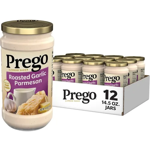 Vista 22 de Prego Homestyle Alfredo - Salsa para pasta, tarro de 14.5 onzas