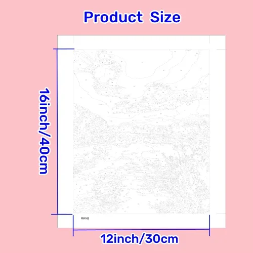 Vista 6 de Kit de pintura por números para adultos principiantes, paquete de 2 pinturas por números para adultos, lienzo enrollado para pintar, decoración
