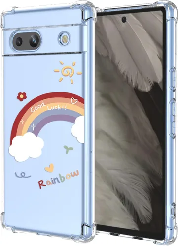 Vista 9 de Funda para Google 5 Pixel 5 con esquinas de cojín de aire, patrón floral TPU suave transparente, parachoques a prueba de golpes, funda protectora