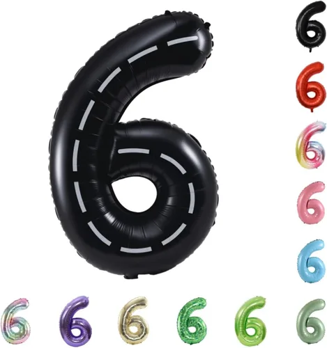 Vista 85 de Globo grande de helio con números 0-9 de 40 pulgadas para cumpleaños, bodas y fiestas (rojo, 9)