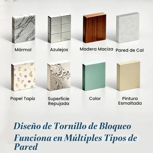 Vista 6 de YOO.MEE Soporte de ducha de montaje en pared, ajuste de gran angular