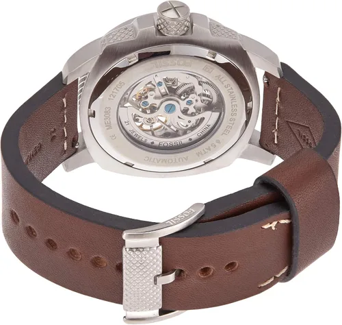 Vista 3 de Fossil ME3083 - Reloj automático de piel para hombre color marrón