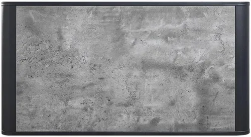 Vista 6 de Acme Muebles Mesa de centro rectangular con estante abierto, gris concreto y negro
