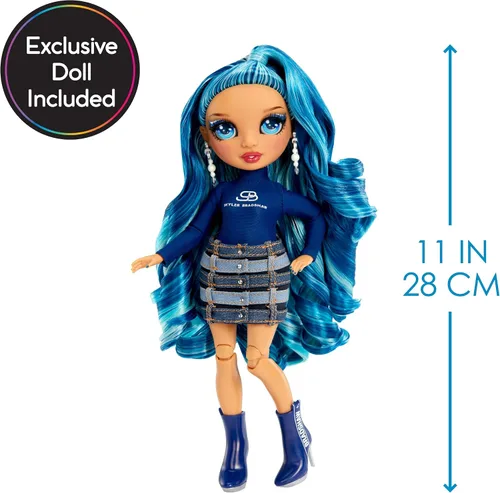 Vista 6 de Rainbow High Juego de estudio de moda Dream & Design. Juego de diseñador de moda con exclusiva muñeca Blue Skyler. Kit de moda fácil sin costura.