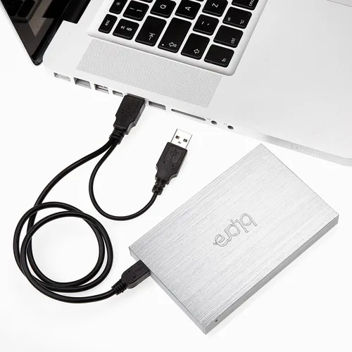 Vista 6 de 250Gb 250 Gb 2.5 Pulgadas Disco Duro Externo Portátil USB 2.0 - Plata - Formateado Como Fat32 para Mac & Ps3