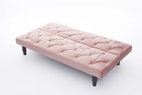 Vista 5 de Sofá cama de terciopelo convertible con patas de madera, cama plegable, sofá cama, sofá cama adecuado para sala de estar familiar, apartamento