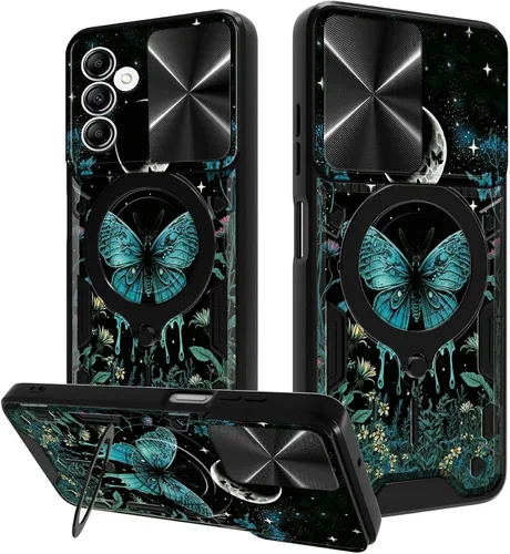 Vista 37 de Funda para Samsung Galaxy A03S de 6.5 pulgadas, funda protectora resistente con función atril giratorio de 360 grados, funda protectora resistente