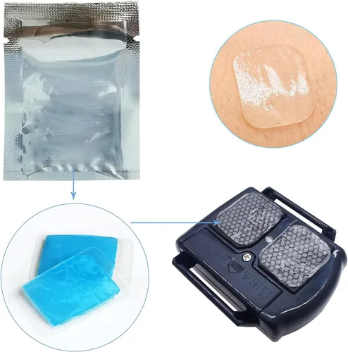Vista 3 de Almohadillas conductoras de gel, 6 pares para reloj antironquidos y pulsera de parada de ronquidos
