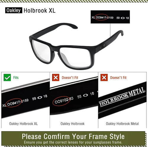 Vista 6 de OSharp Lentes de repuesto de rendimiento para Oakley Holbrook XL OO9417 Gafas de sol