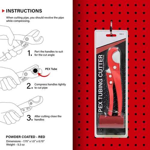 Vista 5 de Raven R1653 Pex - Cortador de tijera Pex 3/8-1 Pex Scissor Cutter Blade Raven # Pssc
