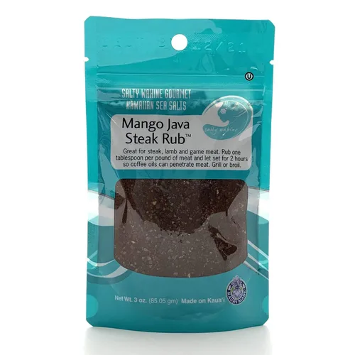 Vista 11 de Salty Wahine Gourmet Hawaiian Sea Salts, Lava negra, 4 onzas