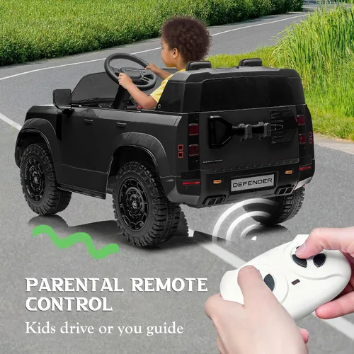 Vista 4 de Land Rover Defender Octa Ride on Car de 24 V y 2 plazas Negro