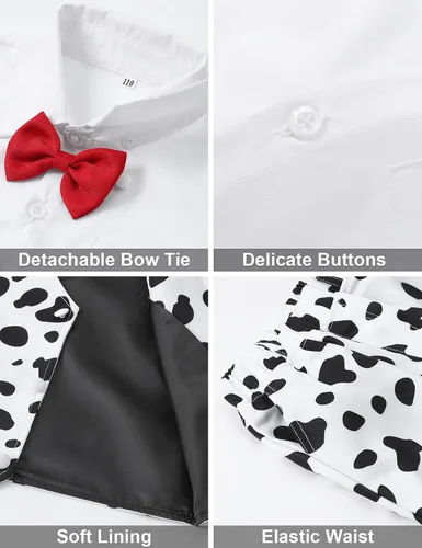 Vista 57 de A&J DESIGN Conjunto de traje de caballero para niños pequeños, 3 piezas, camisas, chaleco y pantalones