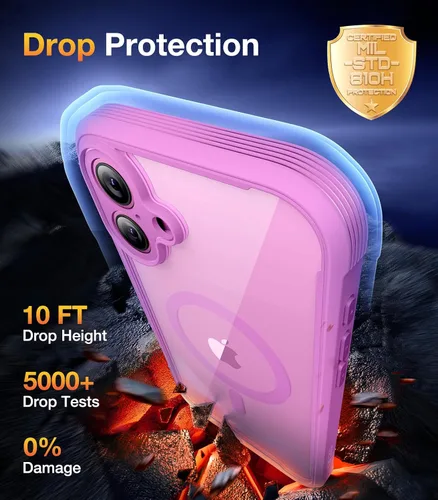 Vista 818 de DIACLARA - Funda transparente compatible con iPhone XR 6.1 pulgadas 2018