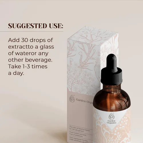 Vista 2 de Kudzu USDA Extracto orgánico sin alcohol Suplemento dietético, tintura de alta potencia Kudzu orgánico certificado natural (Pueraria lobata)