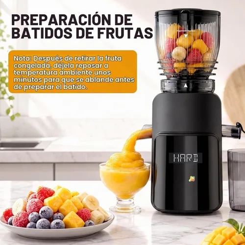 Vista 7 de COFUN Exprimidor de prensa en frío 2 en 1, máquinas de exprimidor lento