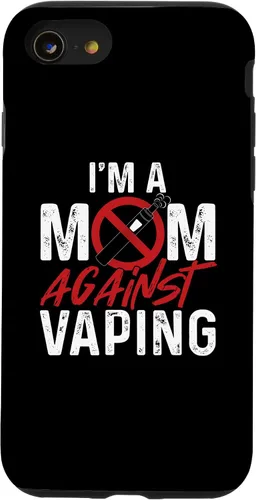 Vista 18 de I'm a Mom Against Vaping Cigarrillo electrónico Funda Vape Vaper para iPhone 17