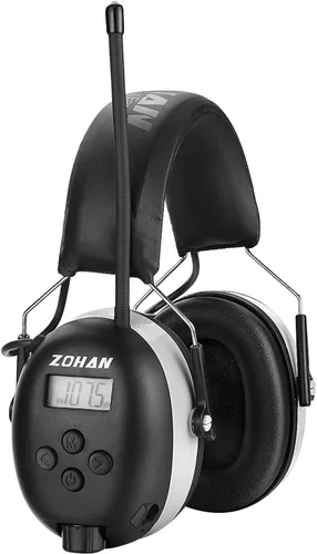 Vista 14 de ZOHAN AM/FM Radio Headphone with Digital Display,Ear Protection Noise Reduction Earmuffs,Comfortable Hearing Protector