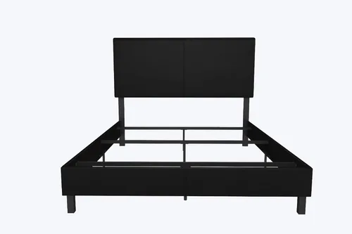 Vista 10 de DHP Janford - Cama tapizada con diseño elegante, Tela, Gris (Grey Linen)