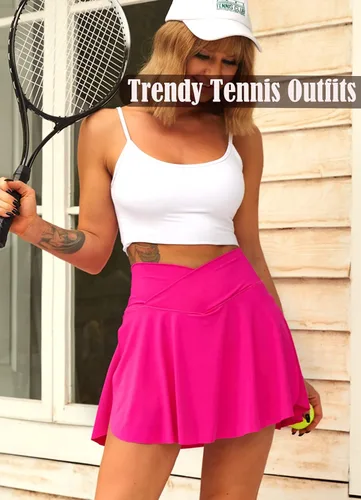 Vista 5 de Navneet Falda de tenis plisada para mujer con bolsillos, pantalones cortos cruzados de cintura alta atlética para golf, faldas deportivas