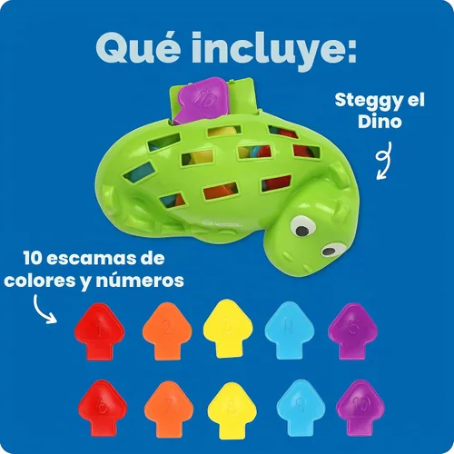 Vista 7 de Learning Resources Steggy el dinosaurio de motricidad fina