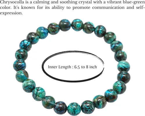 Vista 59 de Amazing Gemstone Pulsera de cristal para mujeres y hombres, pulsera de cristal curativo de protección, pulsera elástica con cuentas de piedras