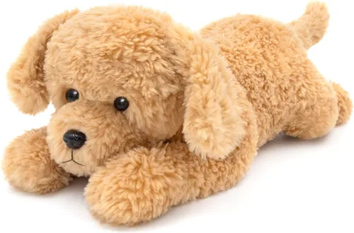 Vista 9 de IKASA Juguete de peluche grande de Labrador para perro, cachorro grande de 20 pulgadas, suave, lindo, esponjoso, peluche