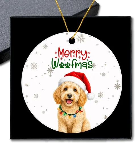 Vista 18 de Shiba Inu Gifts - Adornos navideños de cerámica para árbol y auto