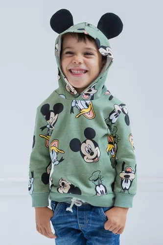 Vista 29 de Disney Mickey Mouse - Sudadera con capucha de forro polar para bebés y niños grandes (12 meses - 18-20)