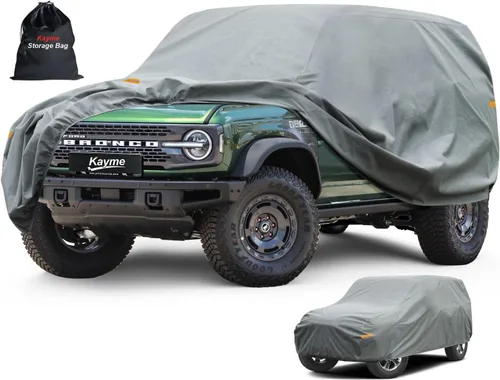 Vista 76 de Kayme Funda de Coche de Servicio Pesado Impermeable para Todo Tipo de Clima, Ajuste Personalizado para Tesla Model S, Cubierta Exterior Completa
