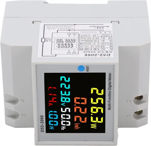 Vista 6 de Medidor de vatios-hora, medidor eléctrico LCD, medidor de electricidad monofásico, medidor de energía para el hogar, medidor de energía monofásico