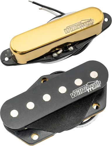 Vista 10 de Pastilla de puente Wilkinson WOVT de bajo Gauss Vintage Nashville cerámica para guitarra eléctrica estilo Tele, negra