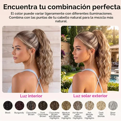 Vista 7 de REECHO Extensión de cola de caballo, extensiones de cabello rizado de cola de caballo de 18 pulgadas, extensiones de cabello sintético natural