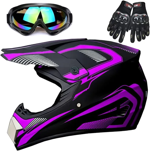 Vista 8 de Youth Off-Road Motorcycle Helmets,Children's Helmets for Off-Road Motorcross and Mountain Bikes,Comfortable and Light Weight, DOT Quality