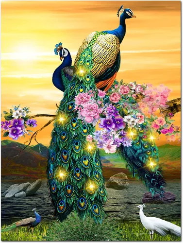 Vista 10 de alottagifts Impresión de Arte en Lienzo Iluminado de la Natividad para Pared 16" x 12" Con Temporizador Impresión de Arte en Lienzo LED para Pared