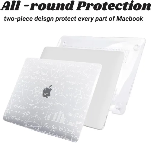 Vista 130 de Funda rígida compatible con MacBook Pro de 13 pulgadas 2012 2011 2010 2009 2008 versión A1278 con CD-ROM, funda de plástico para laptop cubierta