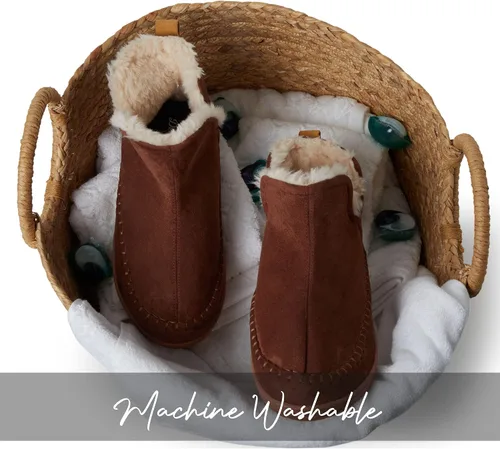 Vista 8 de Dearfoams Alpine Brixen - Botas cómodas de espuma viscoelástica para interiores y exteriores para hombre
