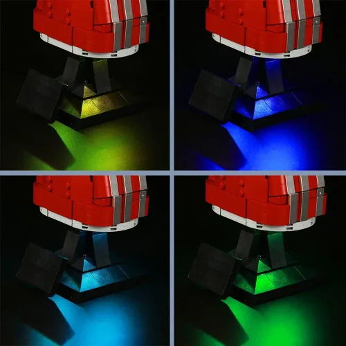 Vista 5 de BrickBling Luz eléctrica, base intercambiable multicolor, piedras brillantes, perfecta para exhibición, compatible con LEGO 76223