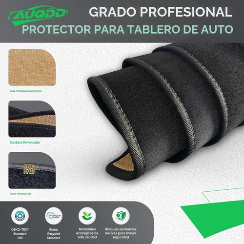 Vista 4 de AUQDD Alfombrilla de Cubierta del Tablero Compatible con La-nd Rover LR3 2005 2006 2007 2008 2009 /2010-2016 LR4, 2006-2009 Range Rover Sport Negro